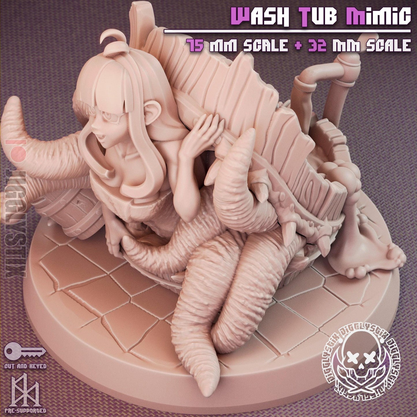 Wash Tub Mimic Miniature | Jigglystix