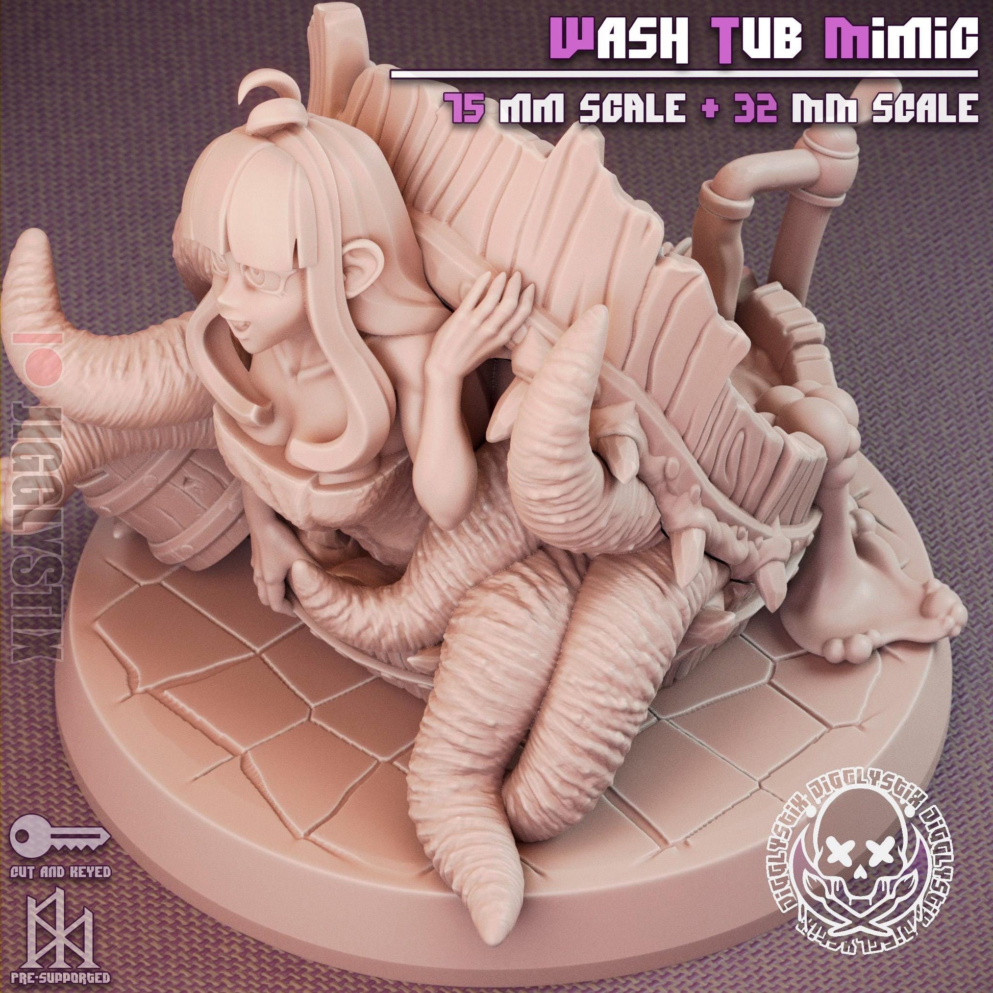 Wash Tub Mimic Miniature | Jigglystix
