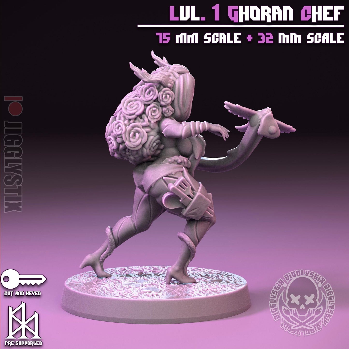 Lvl. 1 Ghoran Chef Miniature | Jigglystix