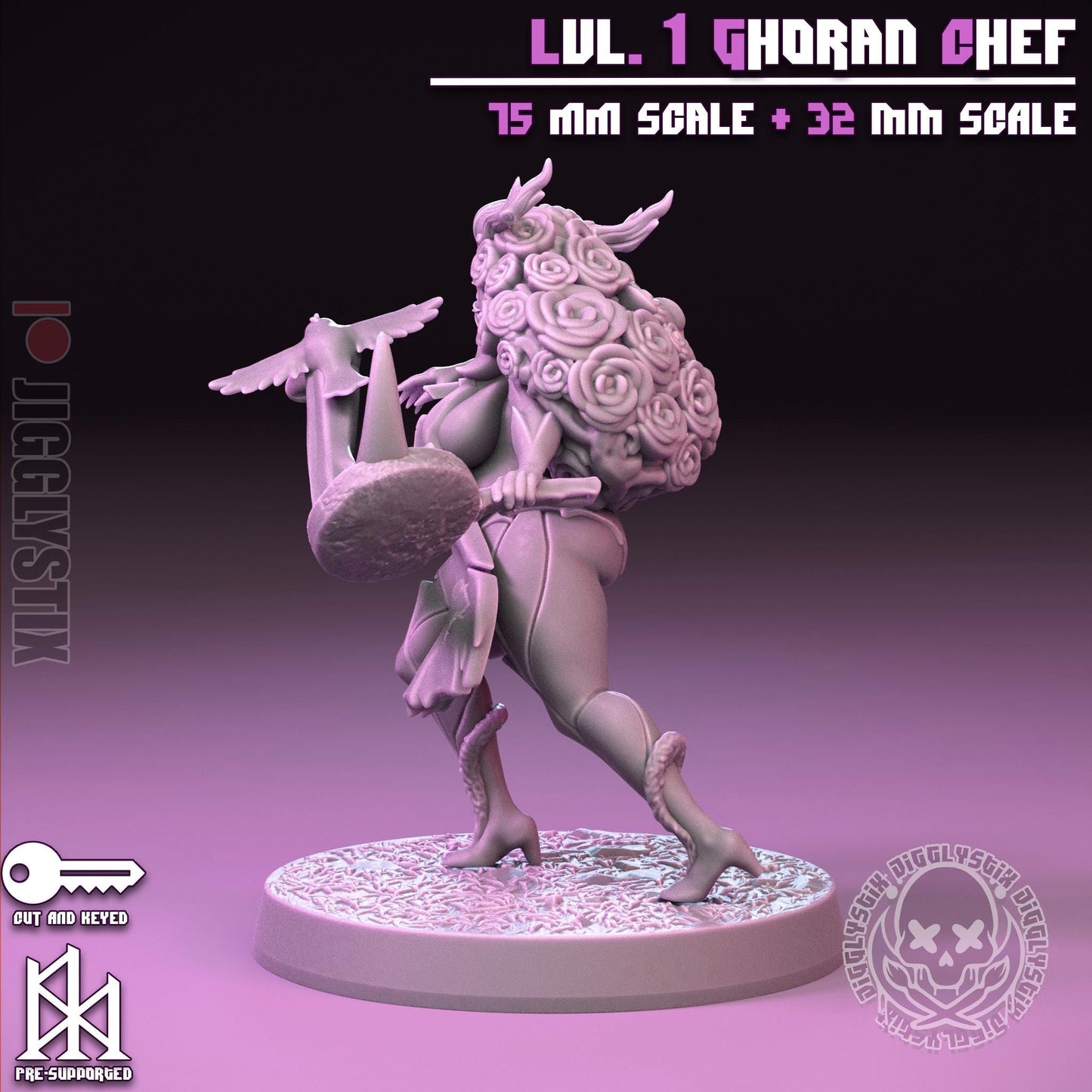 Lvl. 1 Ghoran Chef Miniature | Jigglystix