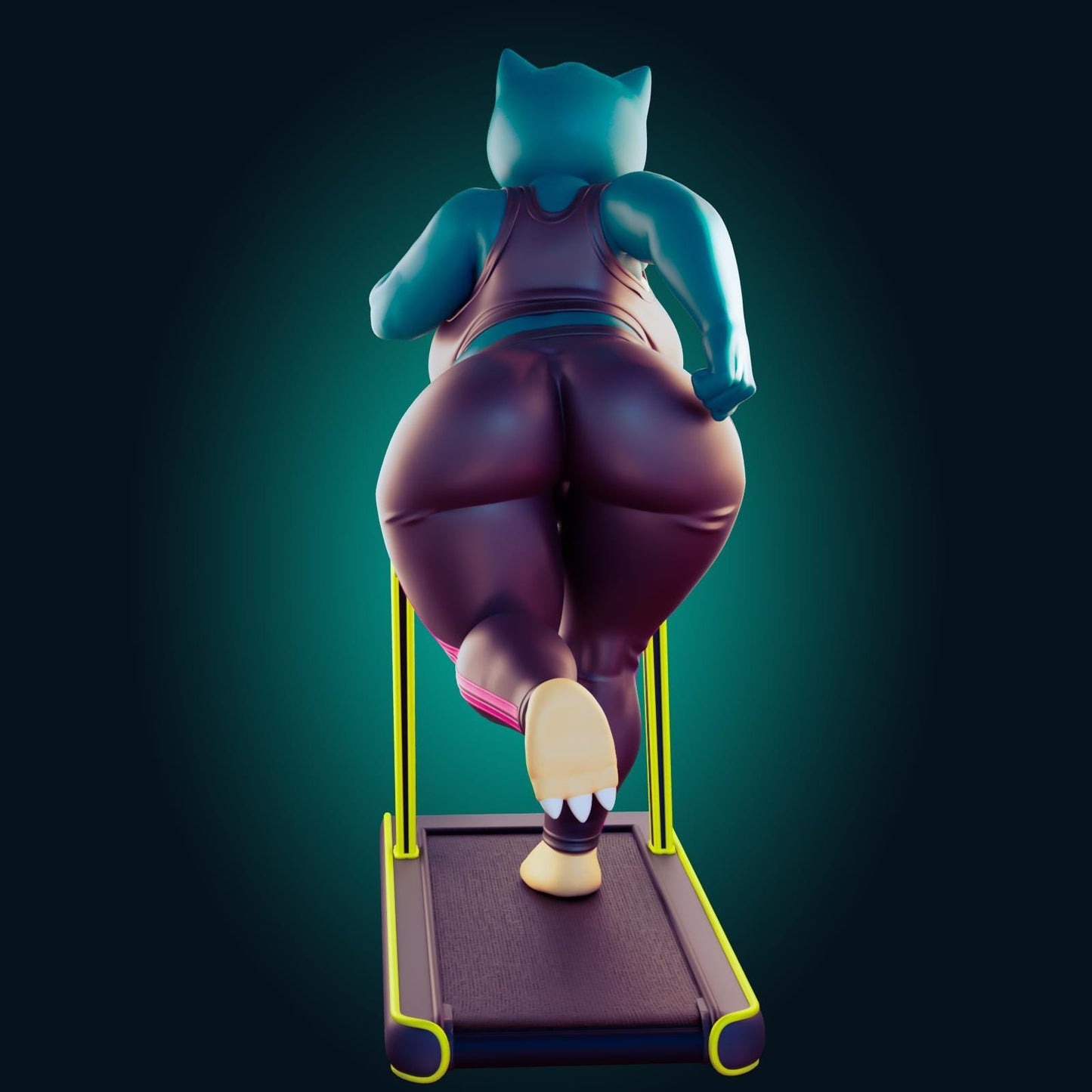 Chubby Monster Girl Model Kit | 3D Resin Printed Figurine | Officer Rhu