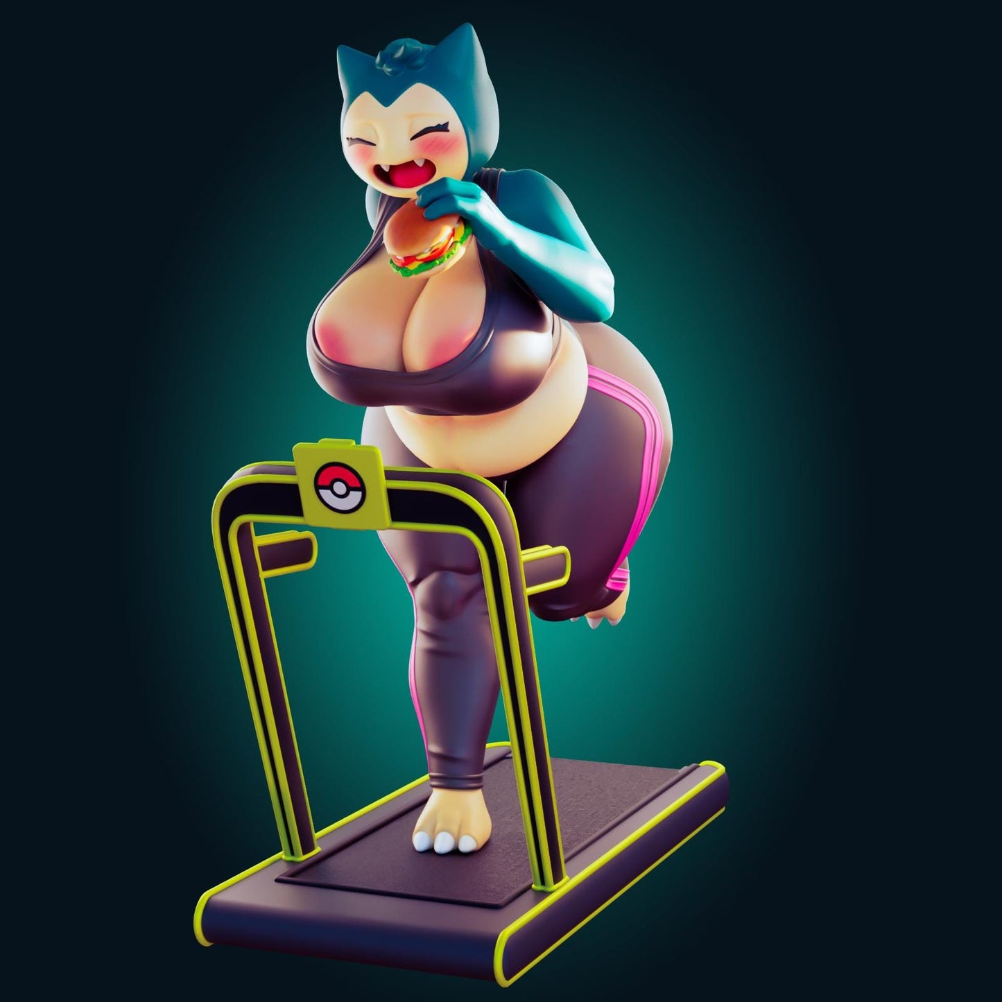 Chubby Monster Girl Model Kit | 3D Resin Printed Figurine | Officer Rhu