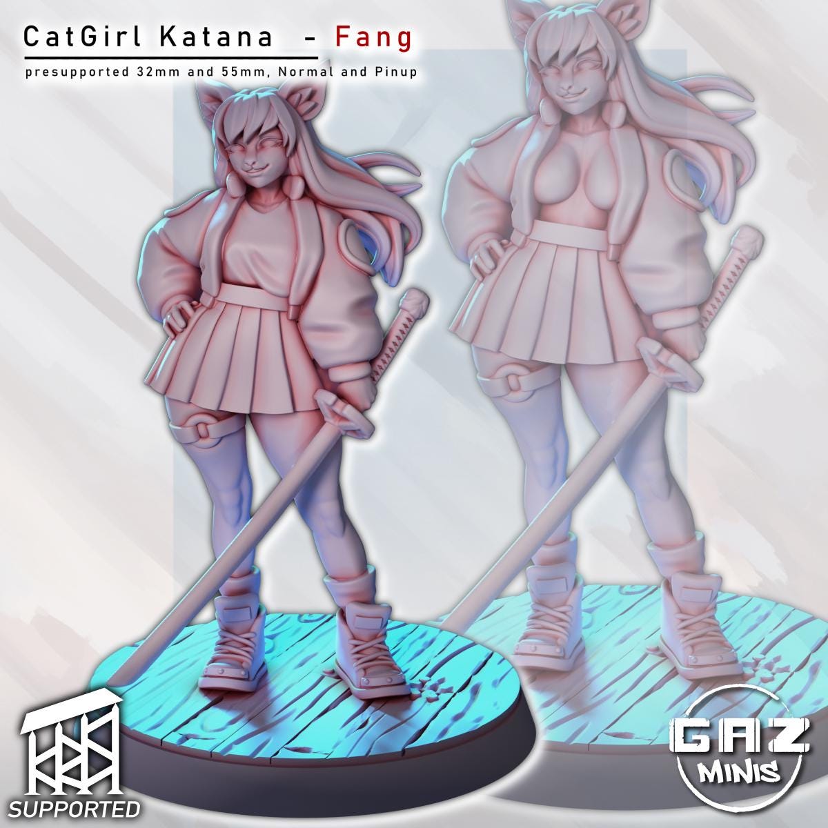 Cat Girl Katana Fang | Gaz Minis