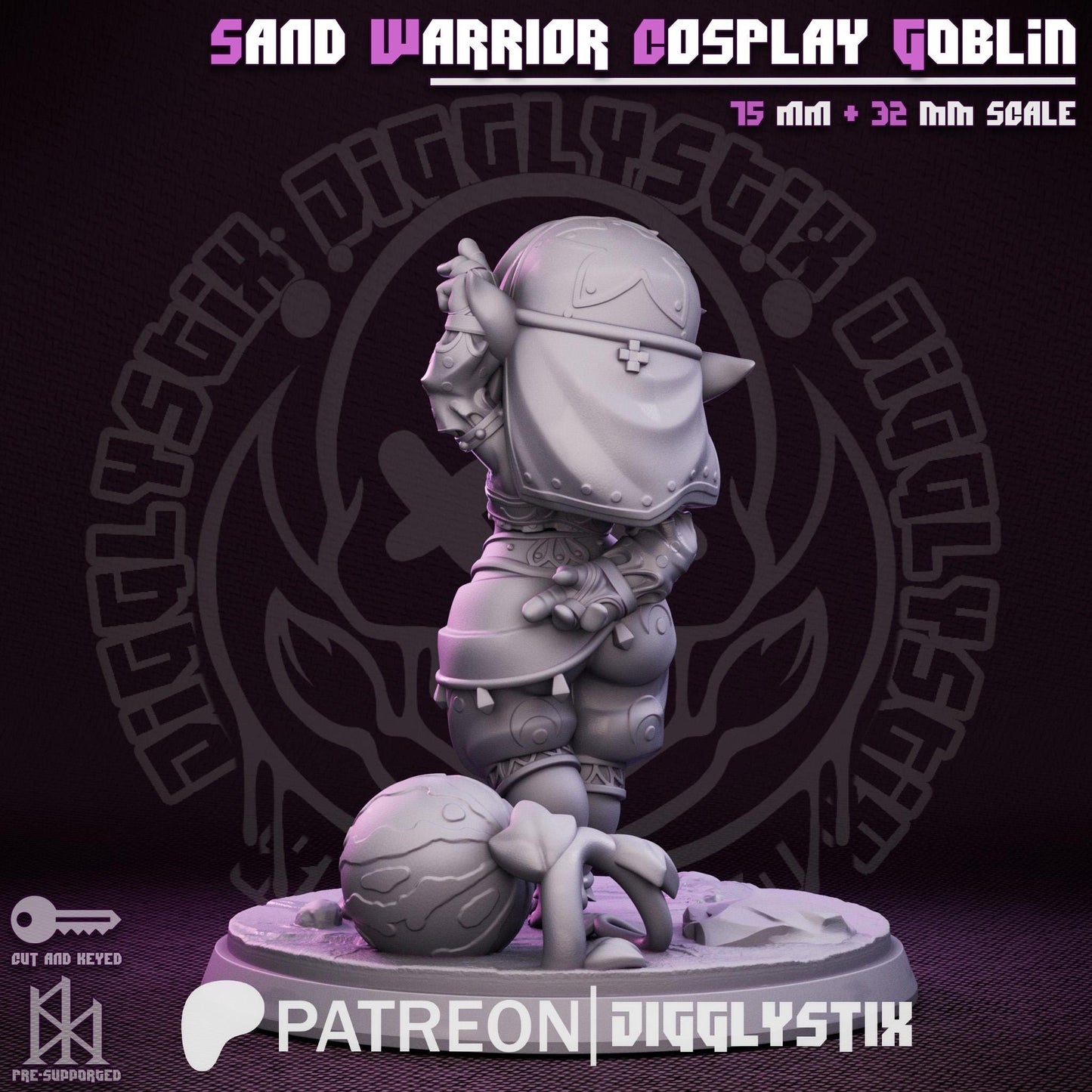 Sand Warrior Goblin | Figurine | Jigglystix