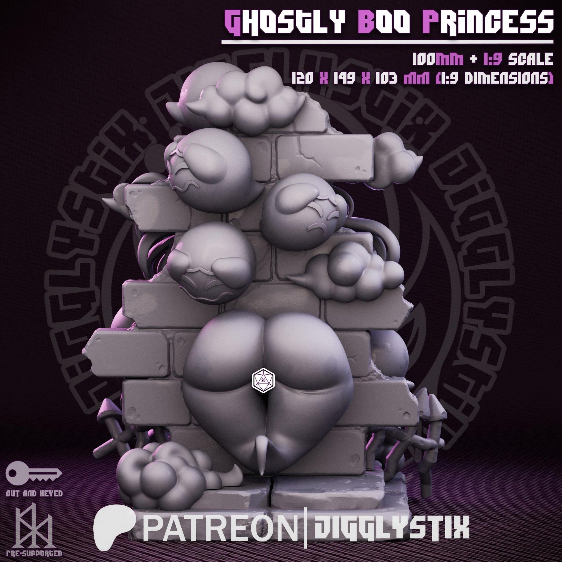 Ghost Princess Model Kit | Miniature | Jigglystix