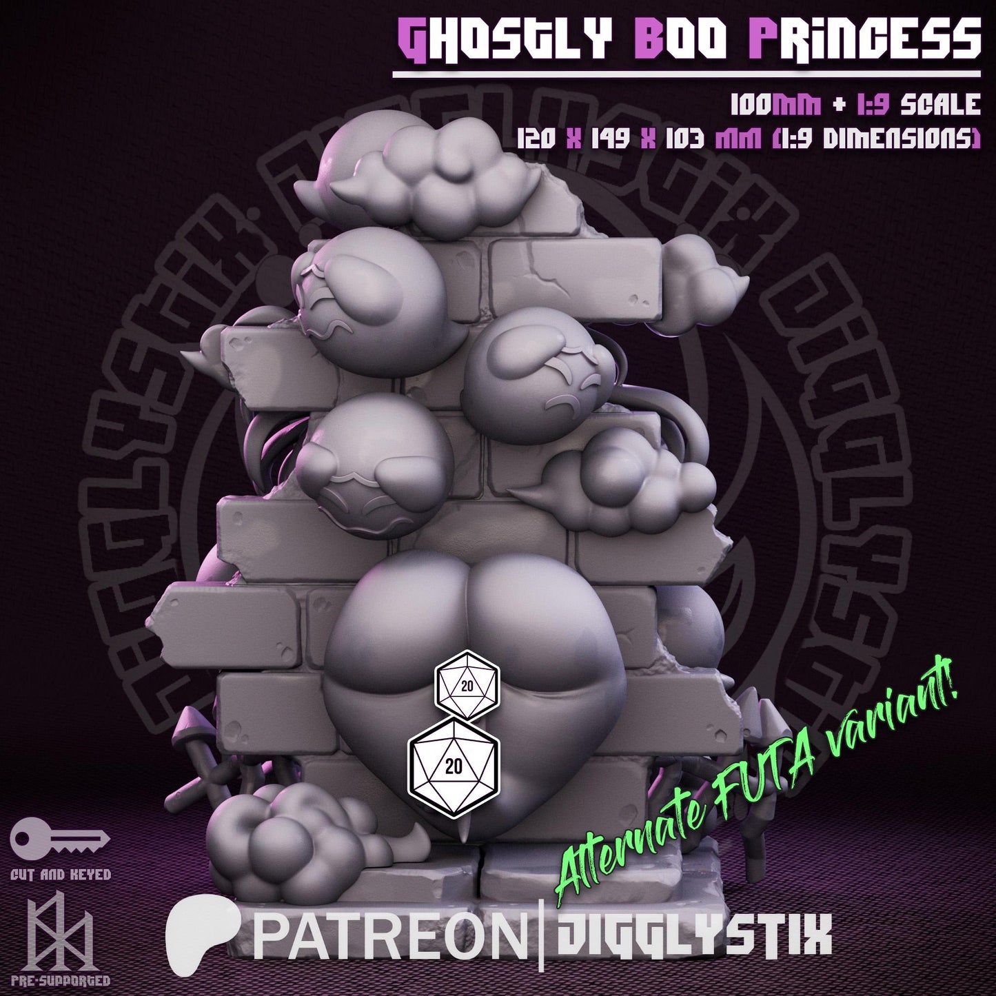 Ghost Princess Model Kit | Miniature | Jigglystix