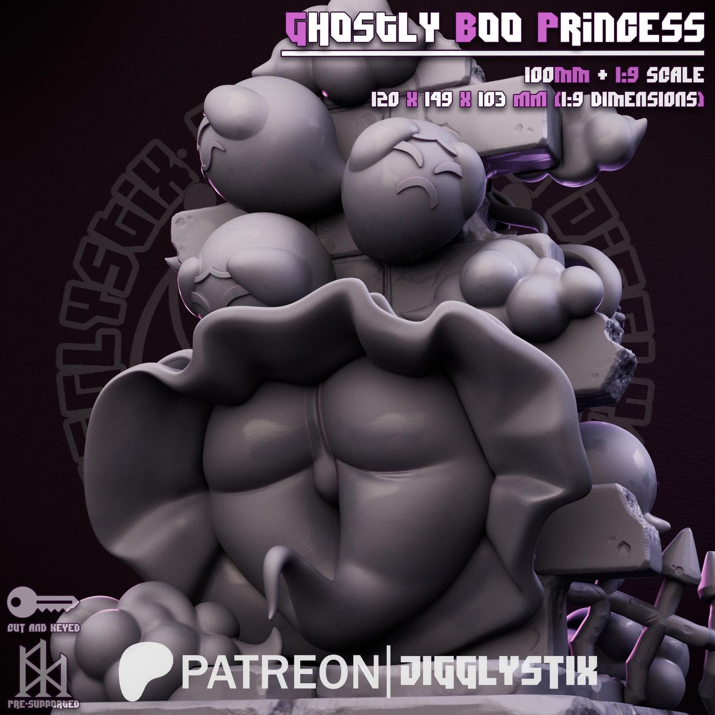 Ghost Princess Model Kit | Miniature | Jigglystix