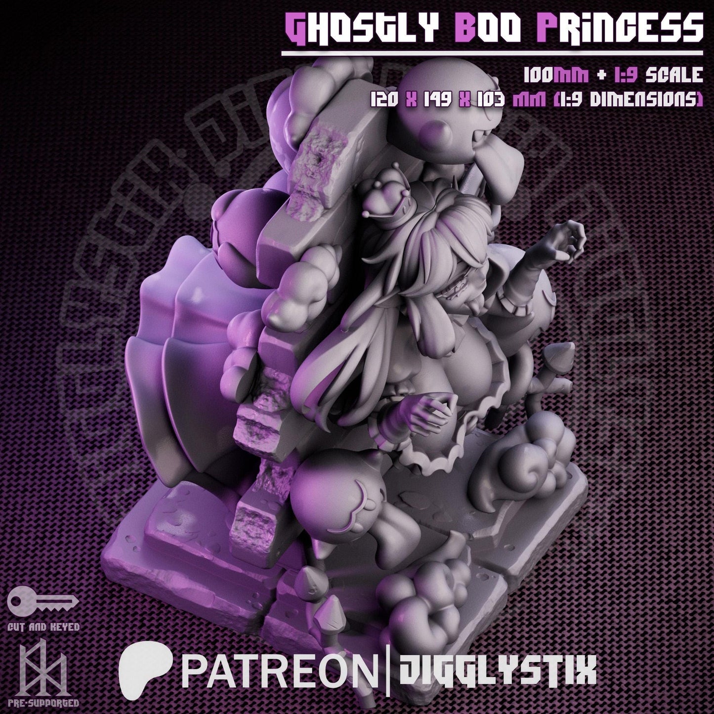 Ghost Princess Model Kit | Miniature | Jigglystix