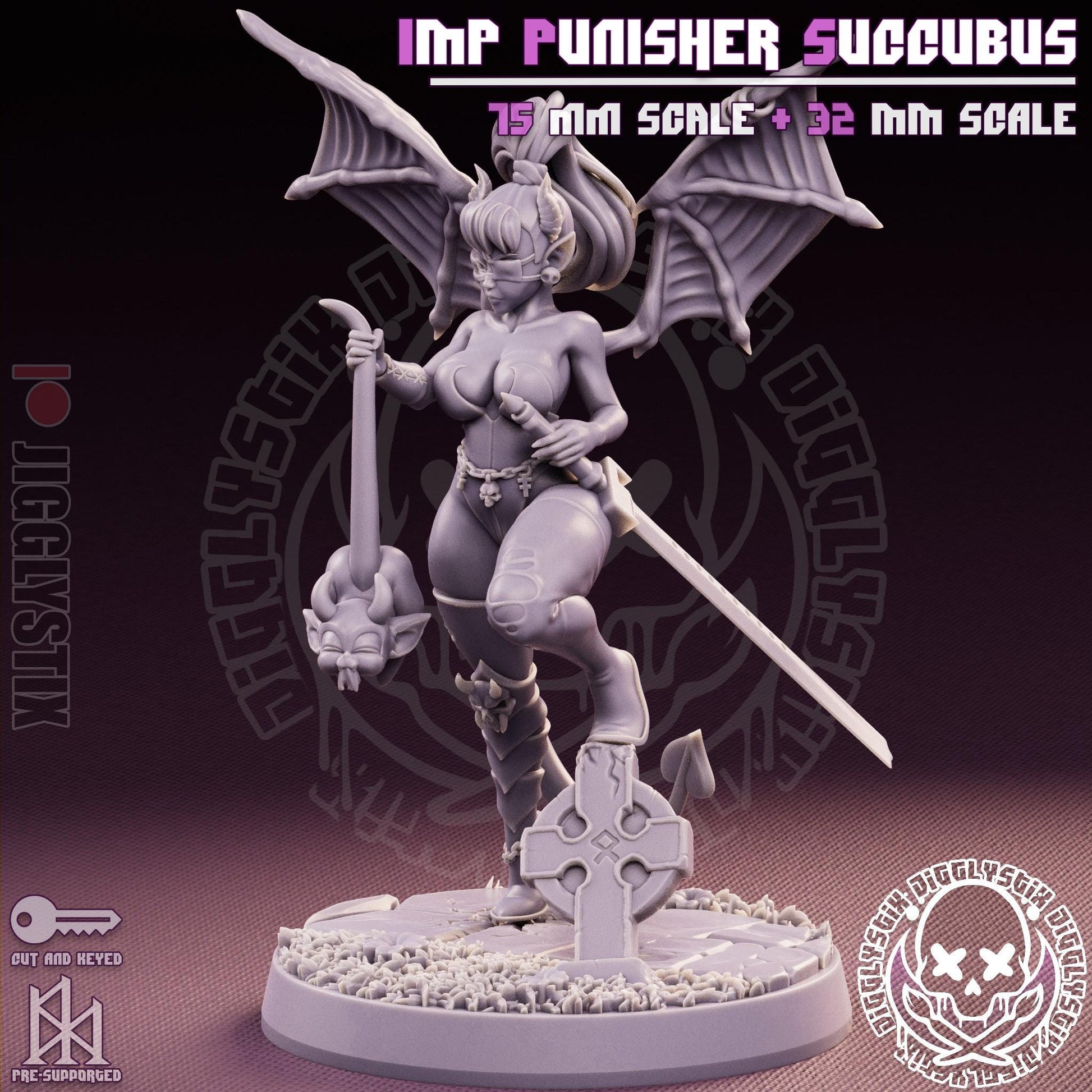 Imp Punisher Succubus Miniature | Jigglystix