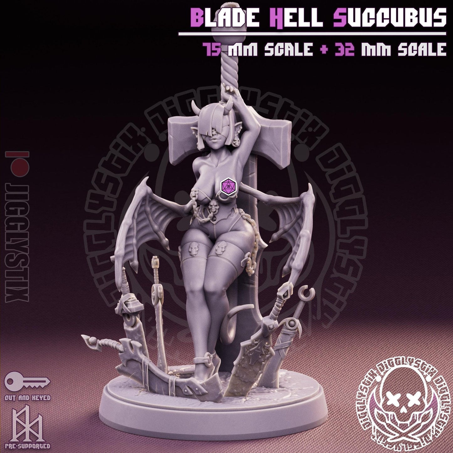Blade Hell Succubus Miniature | Jigglystix