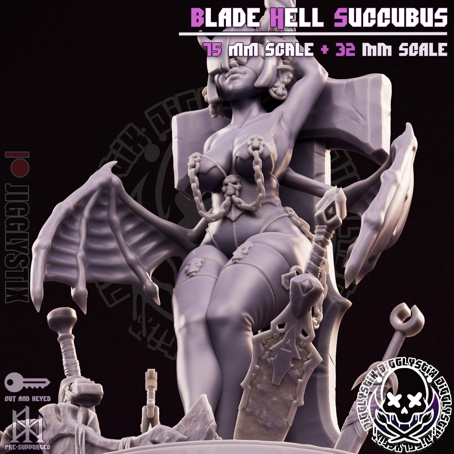 Blade Hell Succubus Miniature | Jigglystix