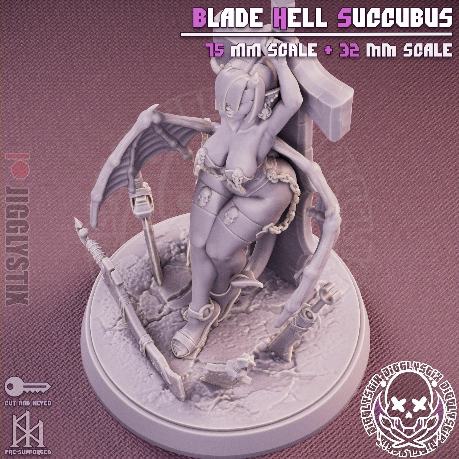 Blade Hell Succubus Miniature | Jigglystix