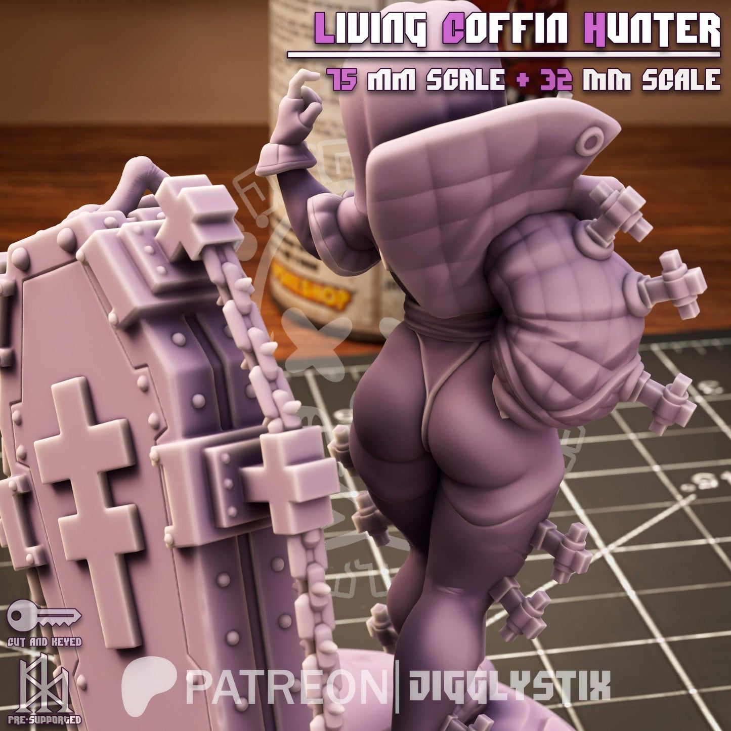 Living Vampire Hunter Miniature | Jigglystix