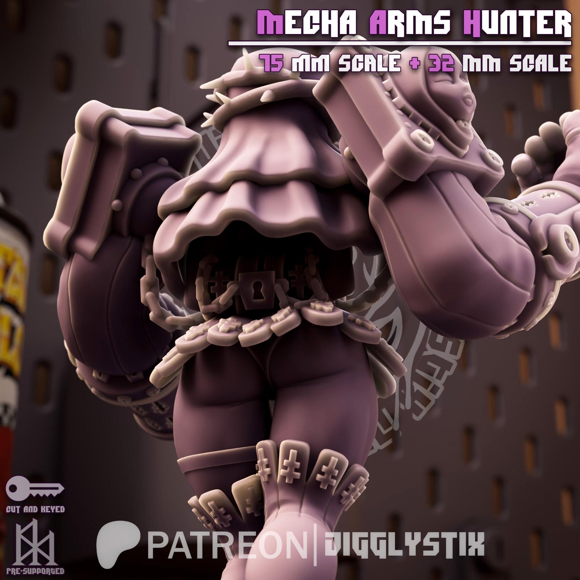 Mecha Arms Vampire Hunter Miniature | Jigglystix