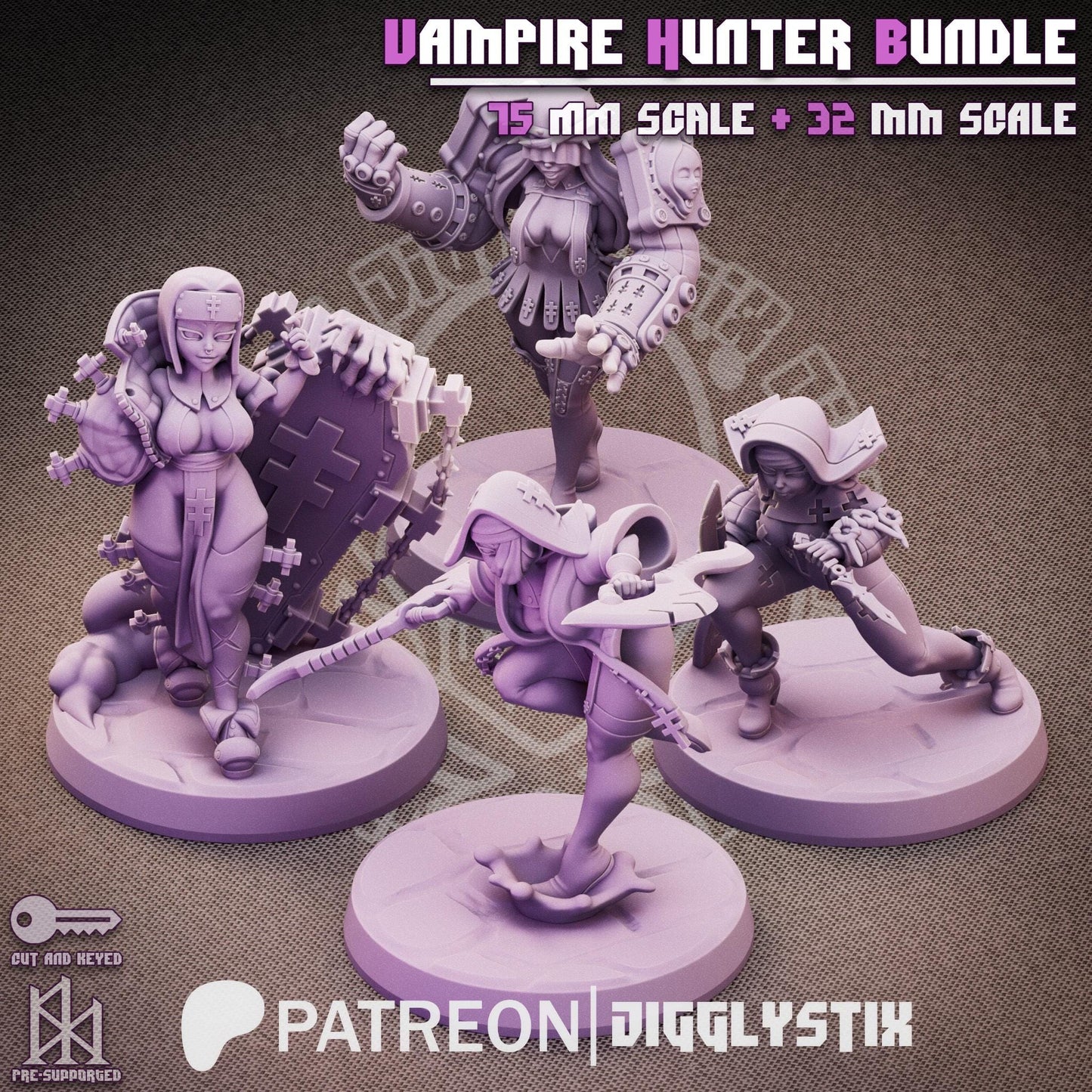 Vampire Hunter Miniature Bundle | Jigglystix