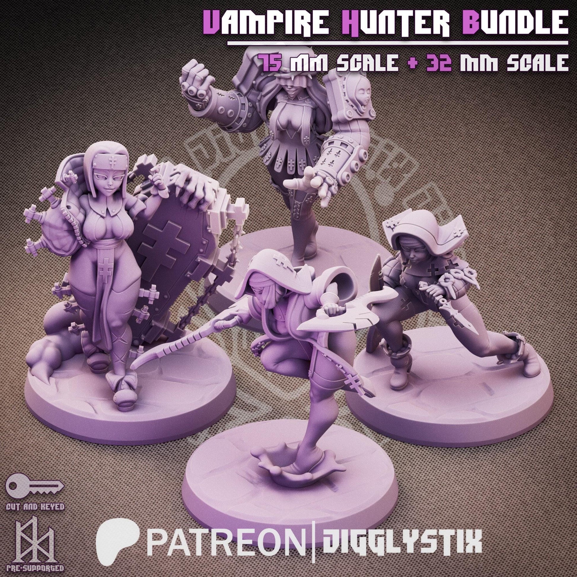 Vampire Hunter Miniature Bundle | Jigglystix