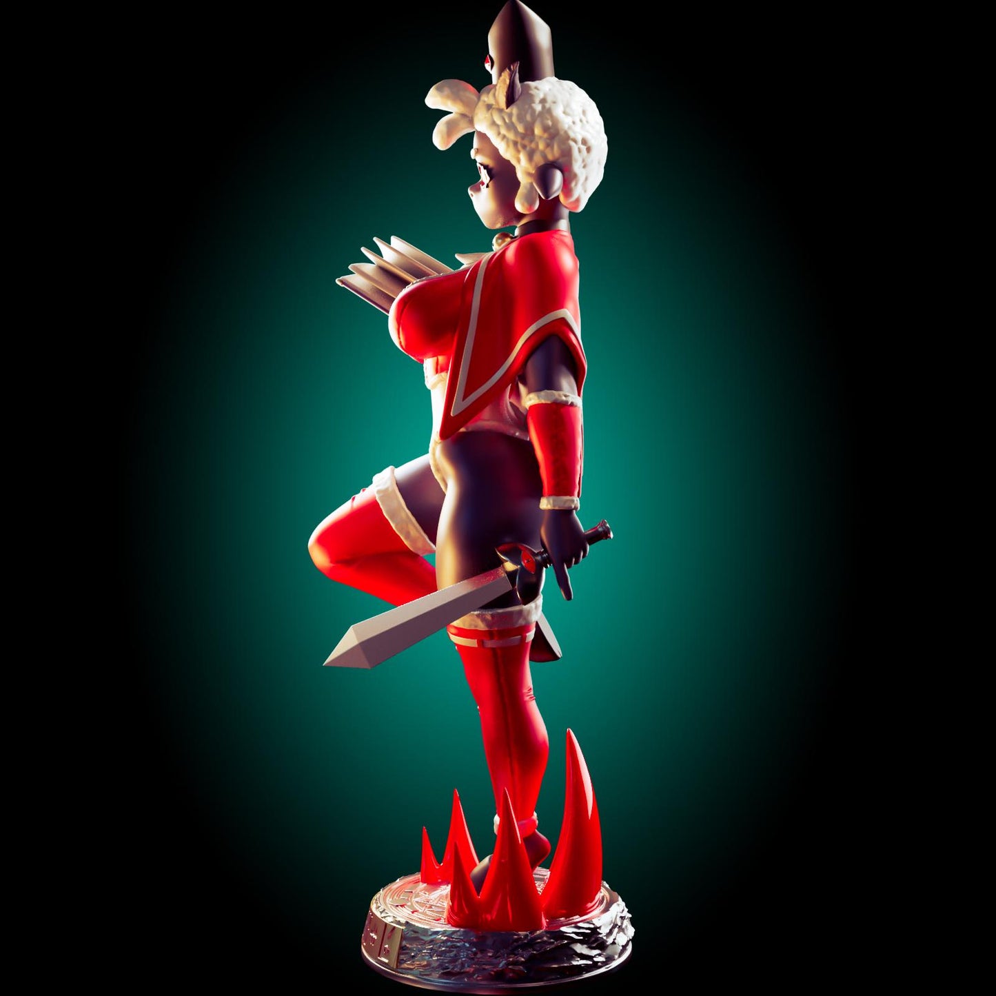 Lamb Girl Model Kit | 3D Resin Printed Figurine | Officer Rhu