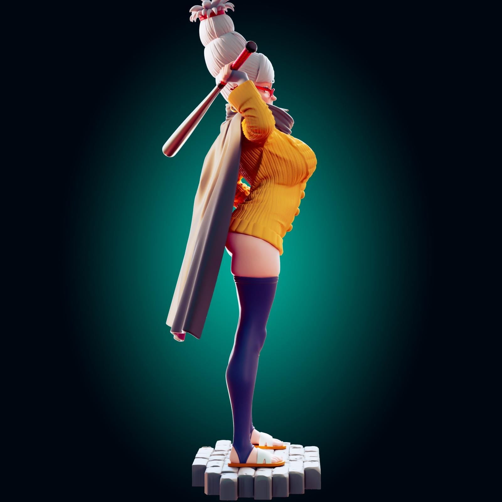 Grandma Pin Up Model Kit | 3D Resin Printed Figurine | Officer Rhu