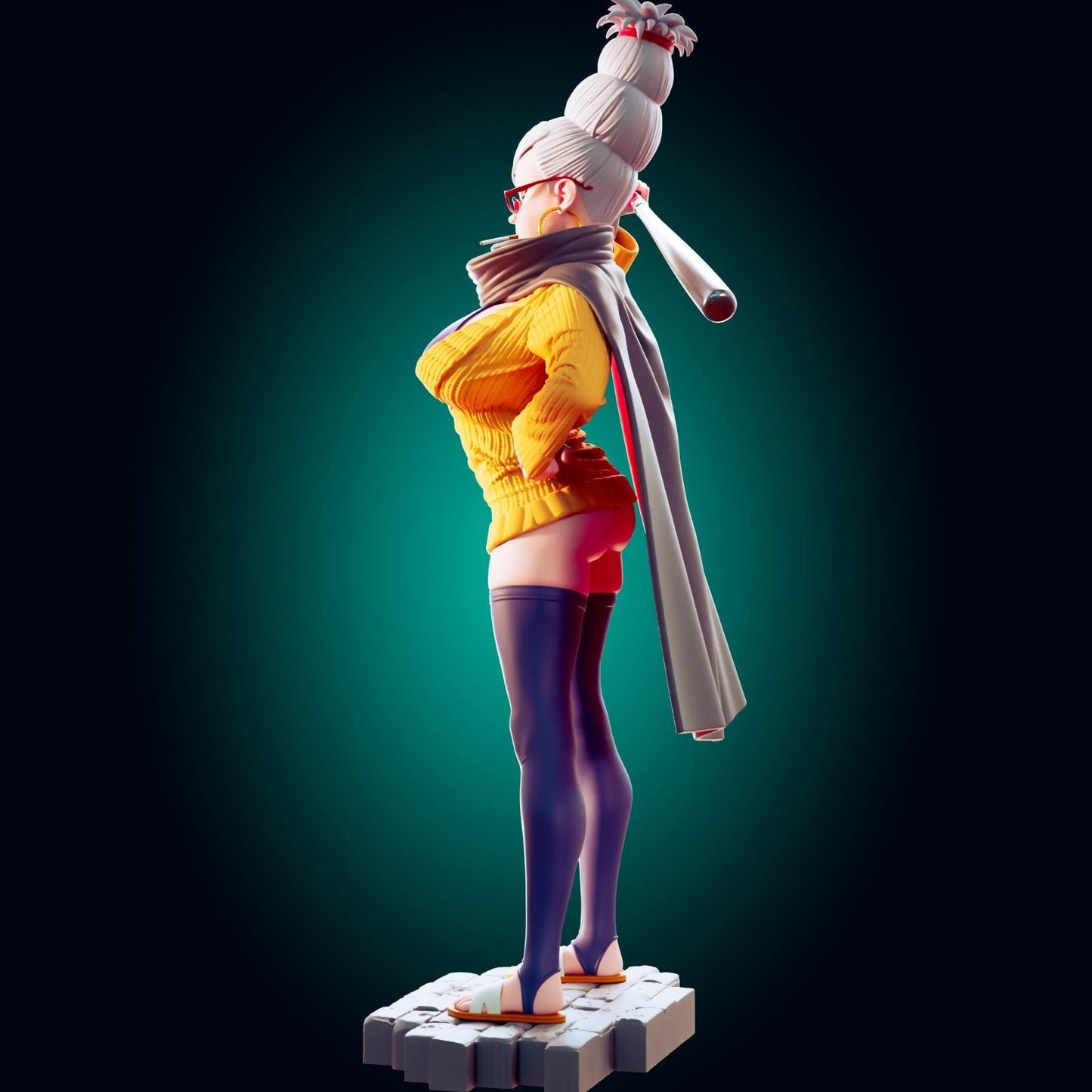 Grandma Pin Up Model Kit | 3D Resin Printed Figurine | Officer Rhu