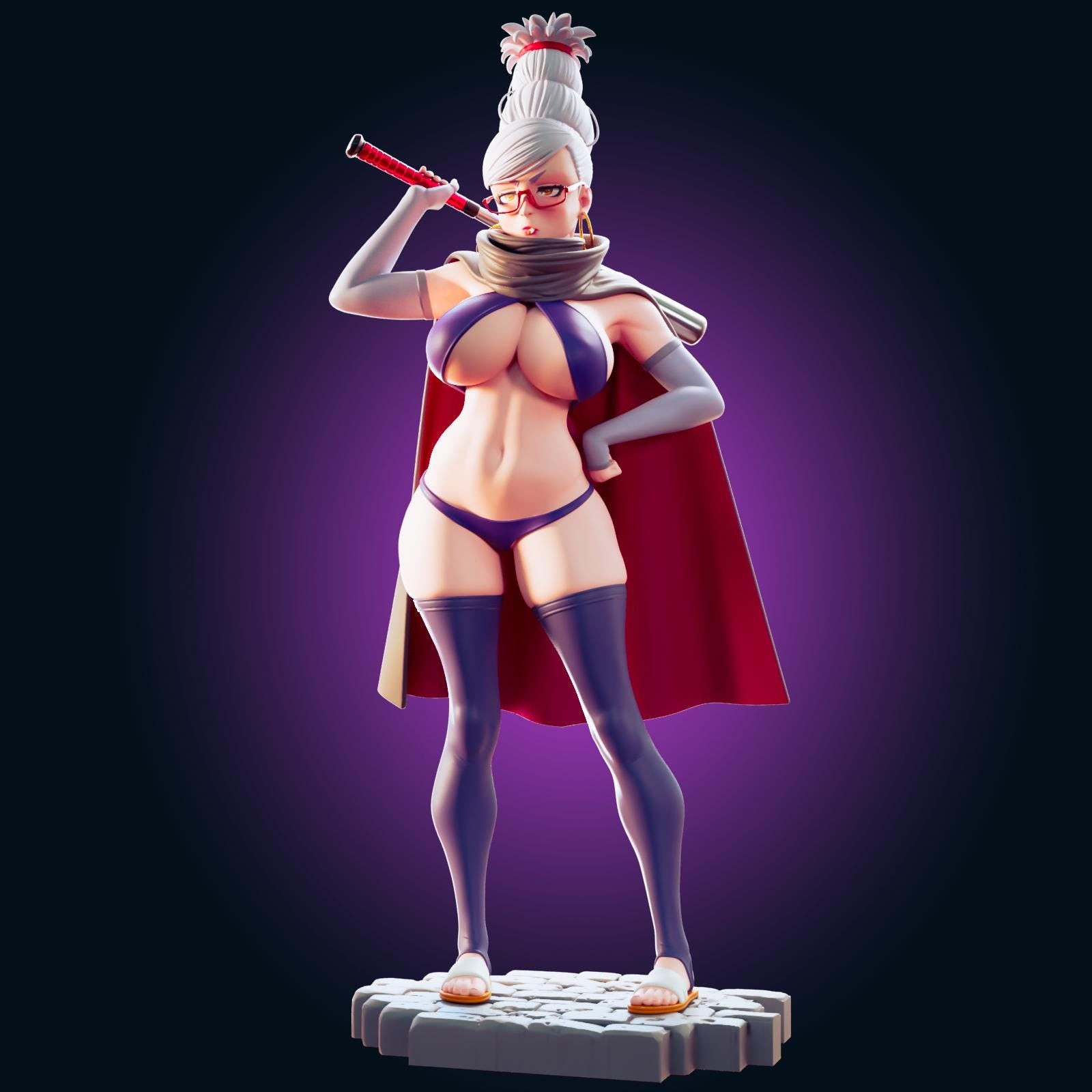 Grandma Pin Up Model Kit | 3D Resin Printed Figurine | Officer Rhu