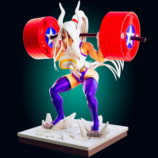 Bunny Fitness Girl Model Kit | 3D Resin Printed Figurine