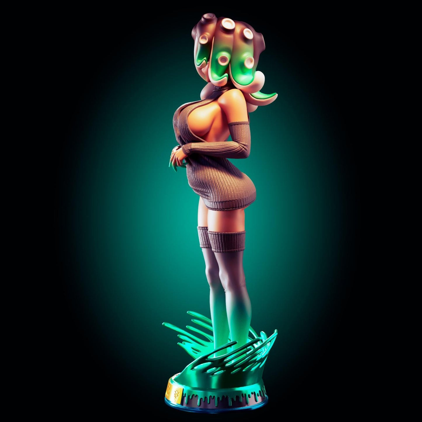 Octopus Girl Model Kit | 3D Resin Printed Figurine | Officer Rhu