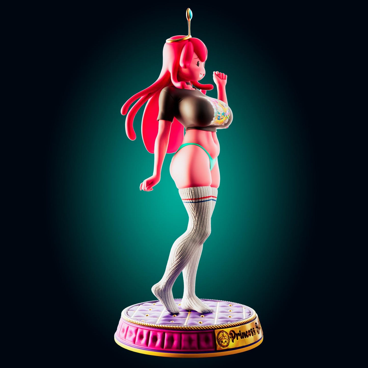 Pink Princess Model Kit | 3D Resin Printed Figurine | Officer Rhu