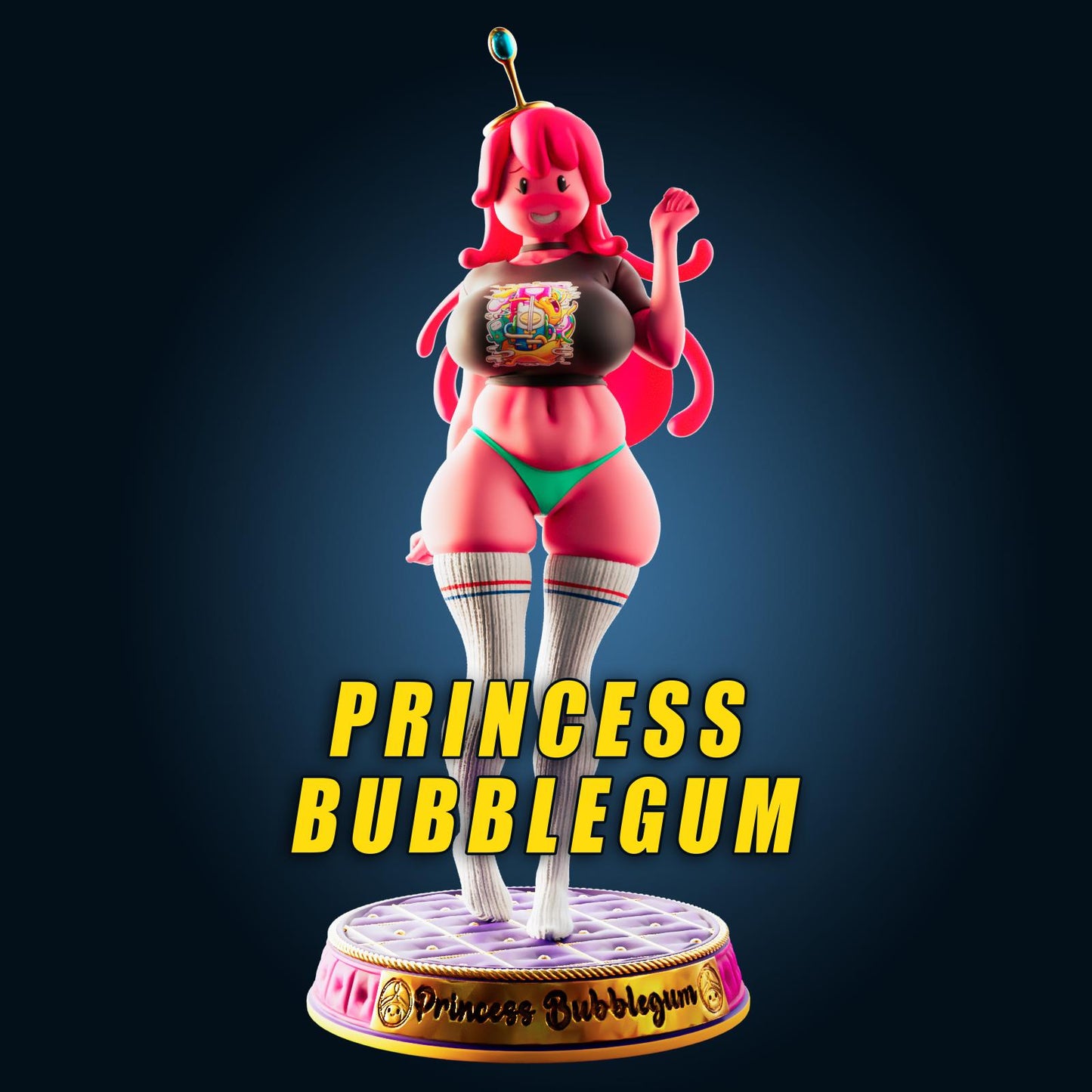 Pink Princess Model Kit | 3D Resin Printed Figurine | Officer Rhu