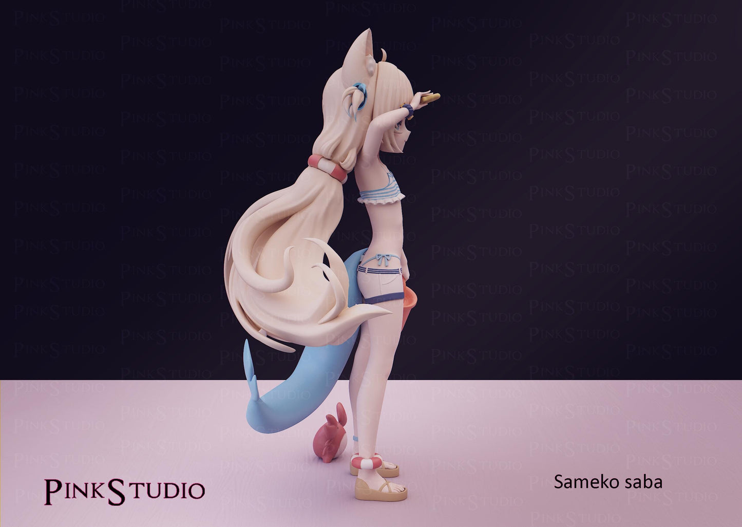Fish Girl Model Kit | 3D Resin Printed Figurine | Pink Studio