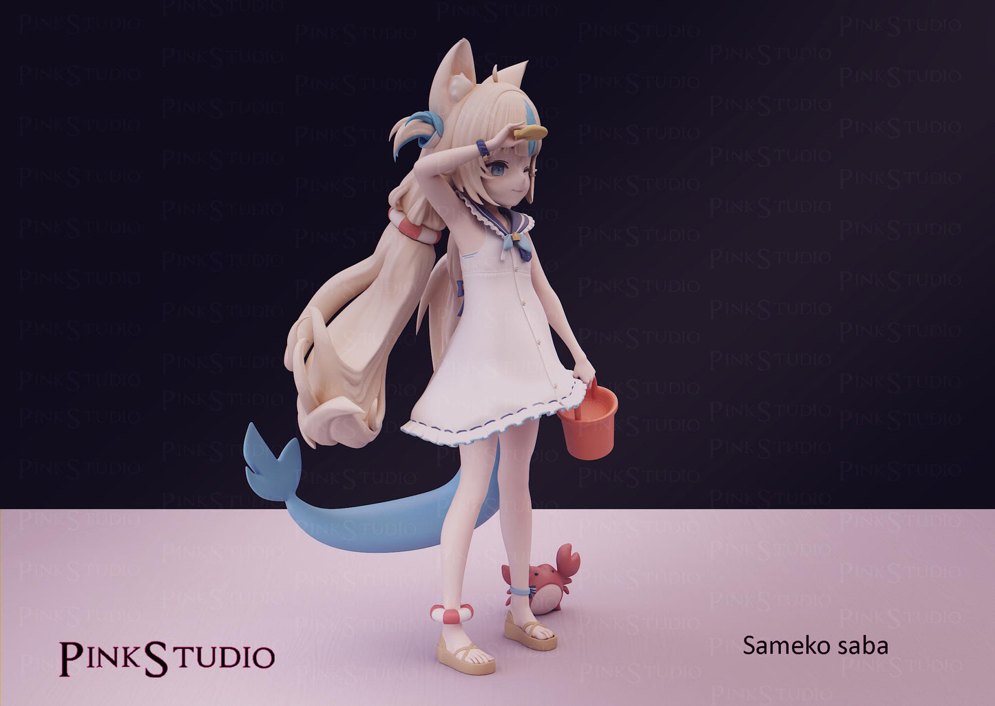 Fish Girl Model Kit | 3D Resin Printed Figurine | Pink Studio