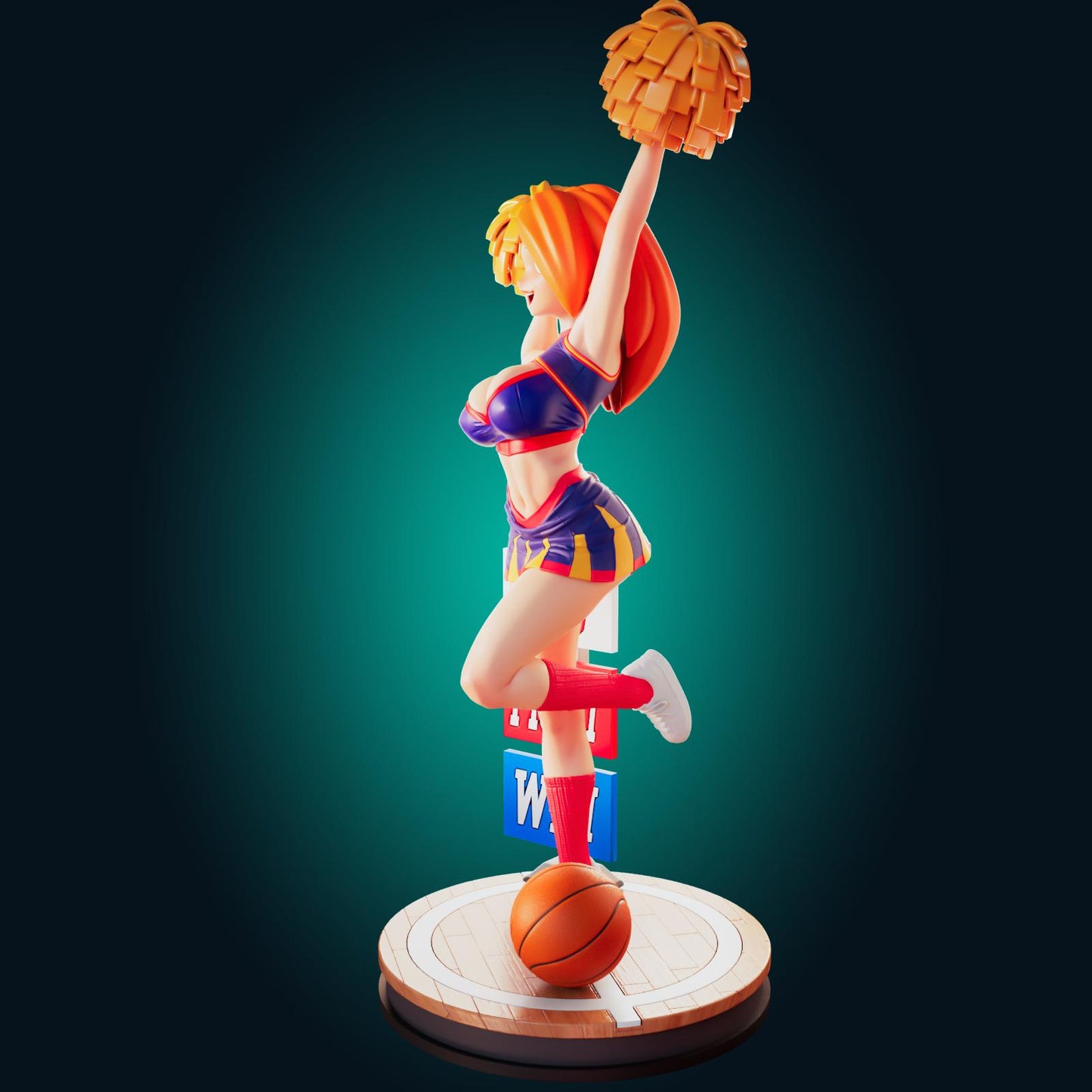 Cheerleader Model Kit | 3D Resin Printed Figurine | Officer Rhu
