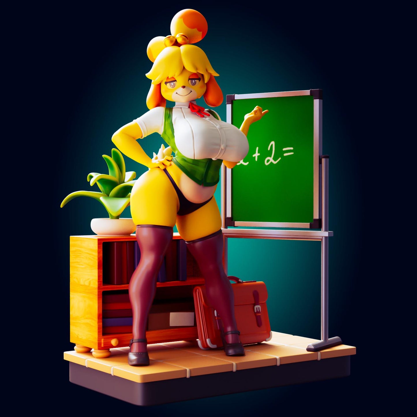 Dog Girl Model Kit | 3D Resin Printed Figurine | Officer Rhu
