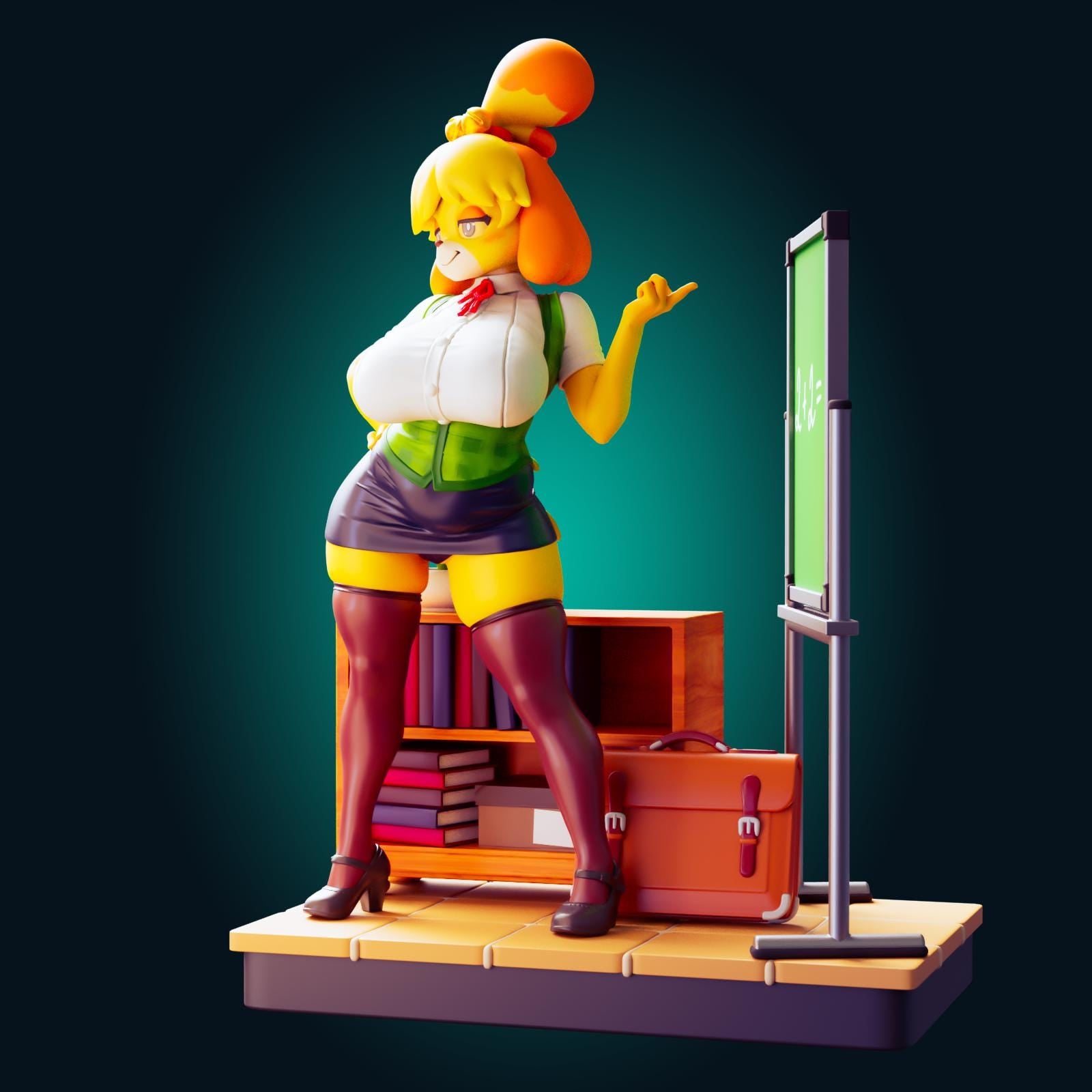 Dog Girl Model Kit | 3D Resin Printed Figurine | Officer Rhu