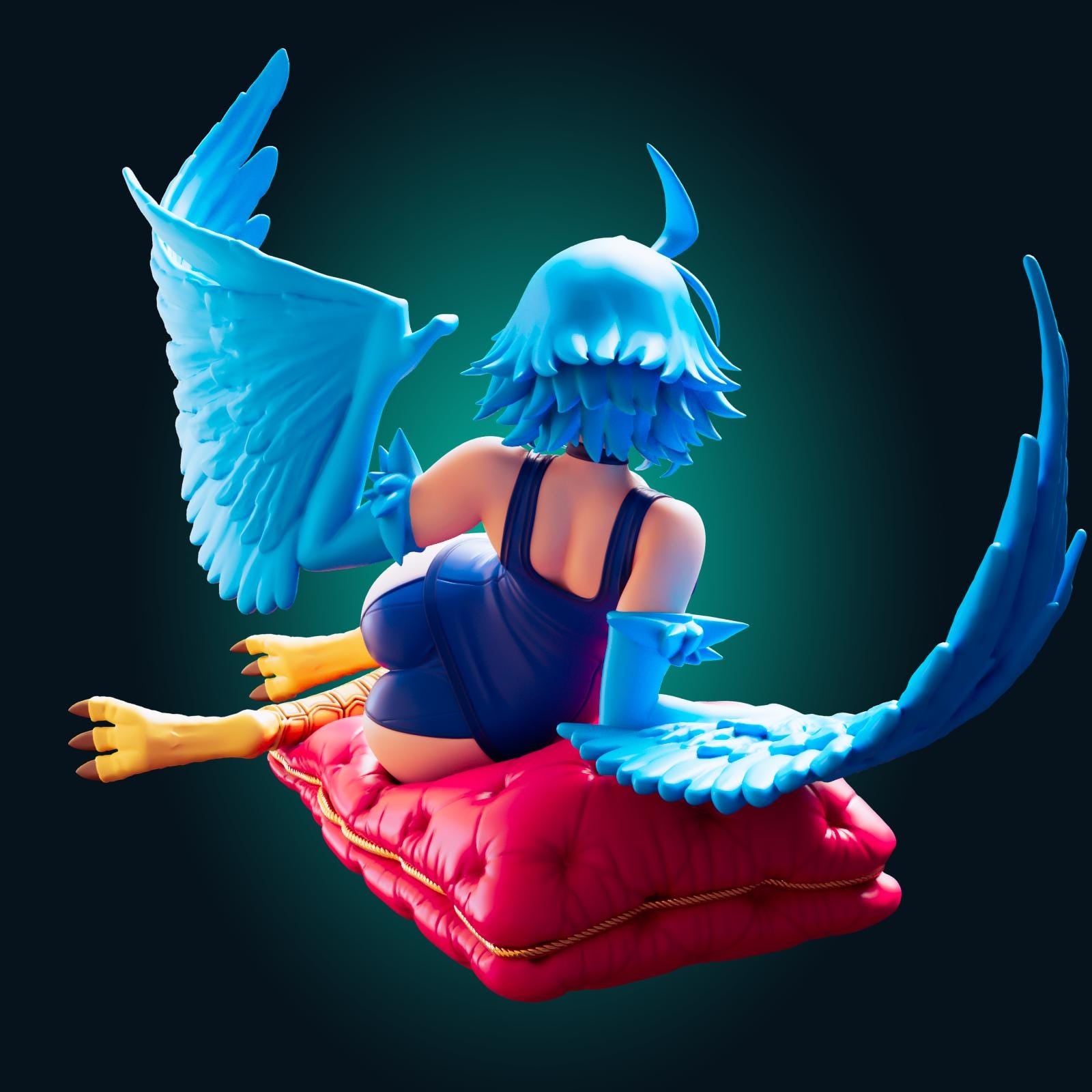 Harpy Girl Model Kit | 3D Resin Printed Figurine | Officer Rhu