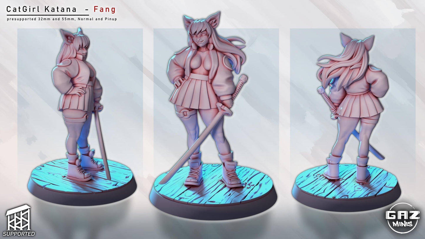 Cat Girl Katana Fang | Gaz Minis