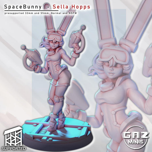 Retro Space Bunny Girl | Gaz Minis