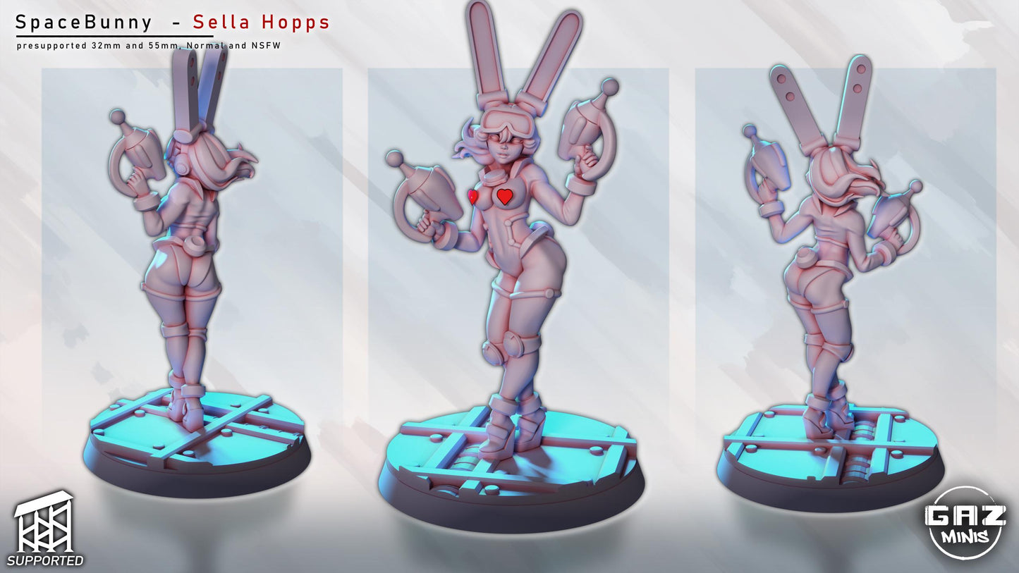 Retro Space Bunny Girl | Gaz Minis
