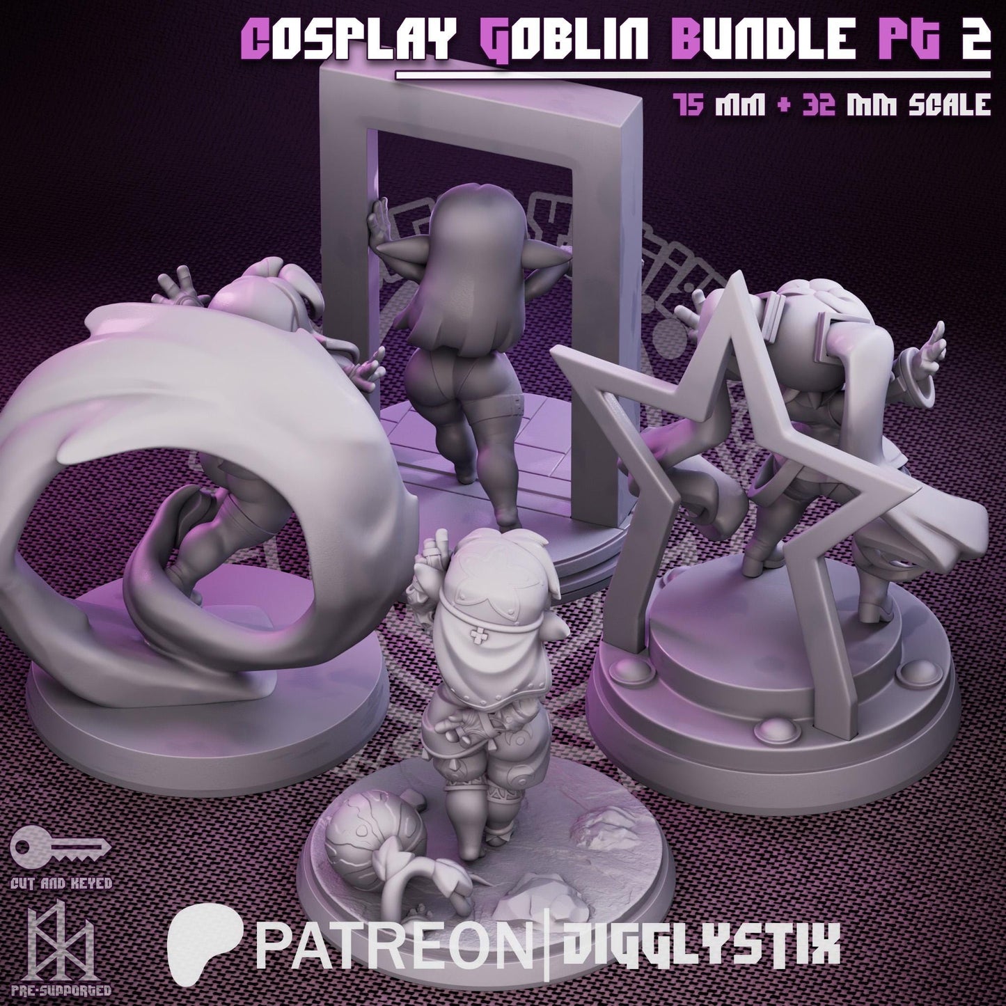 Cosplay Goblin Bundle | Miniatures | Jigglystix