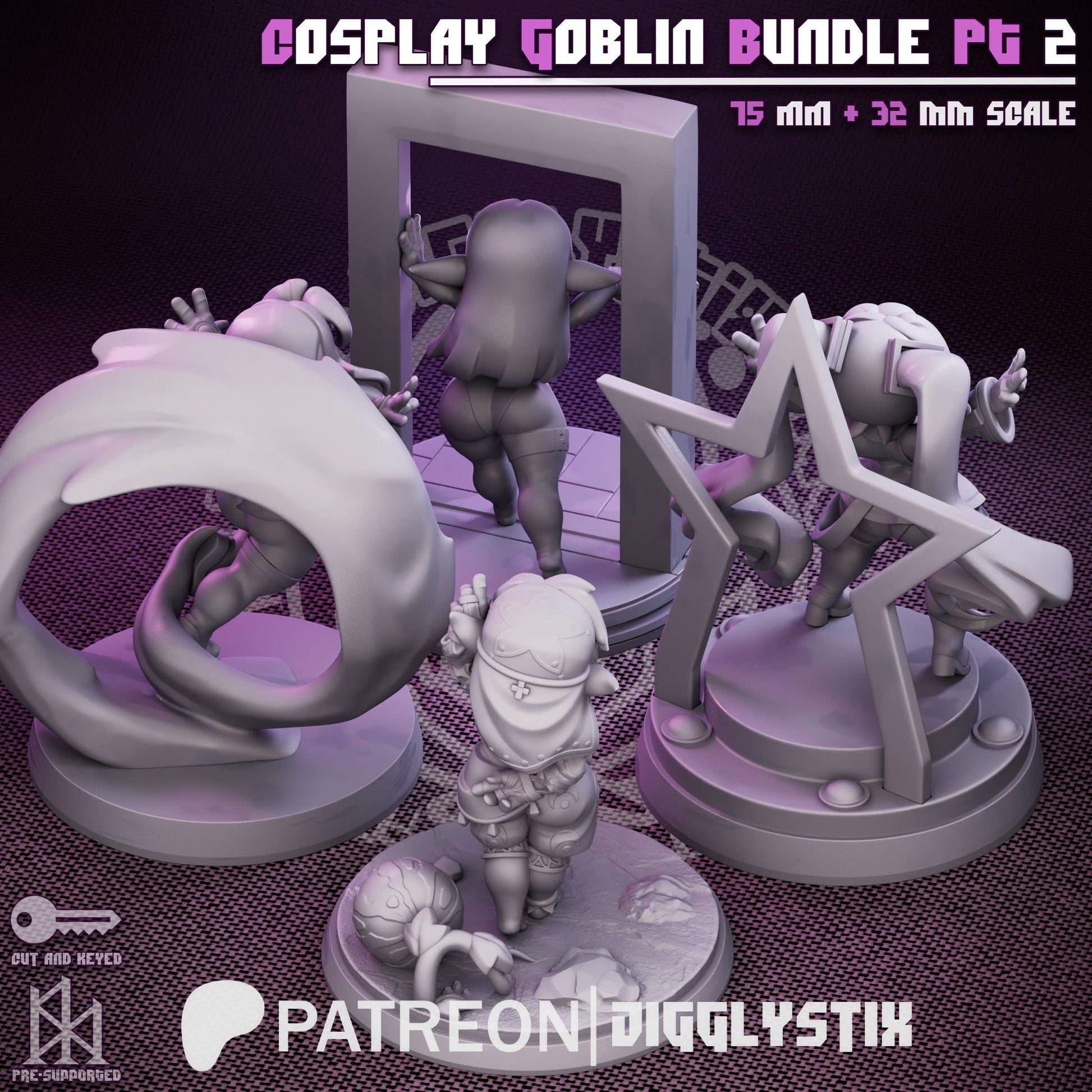 Cosplay Goblin Bundle | Miniatures | Jigglystix