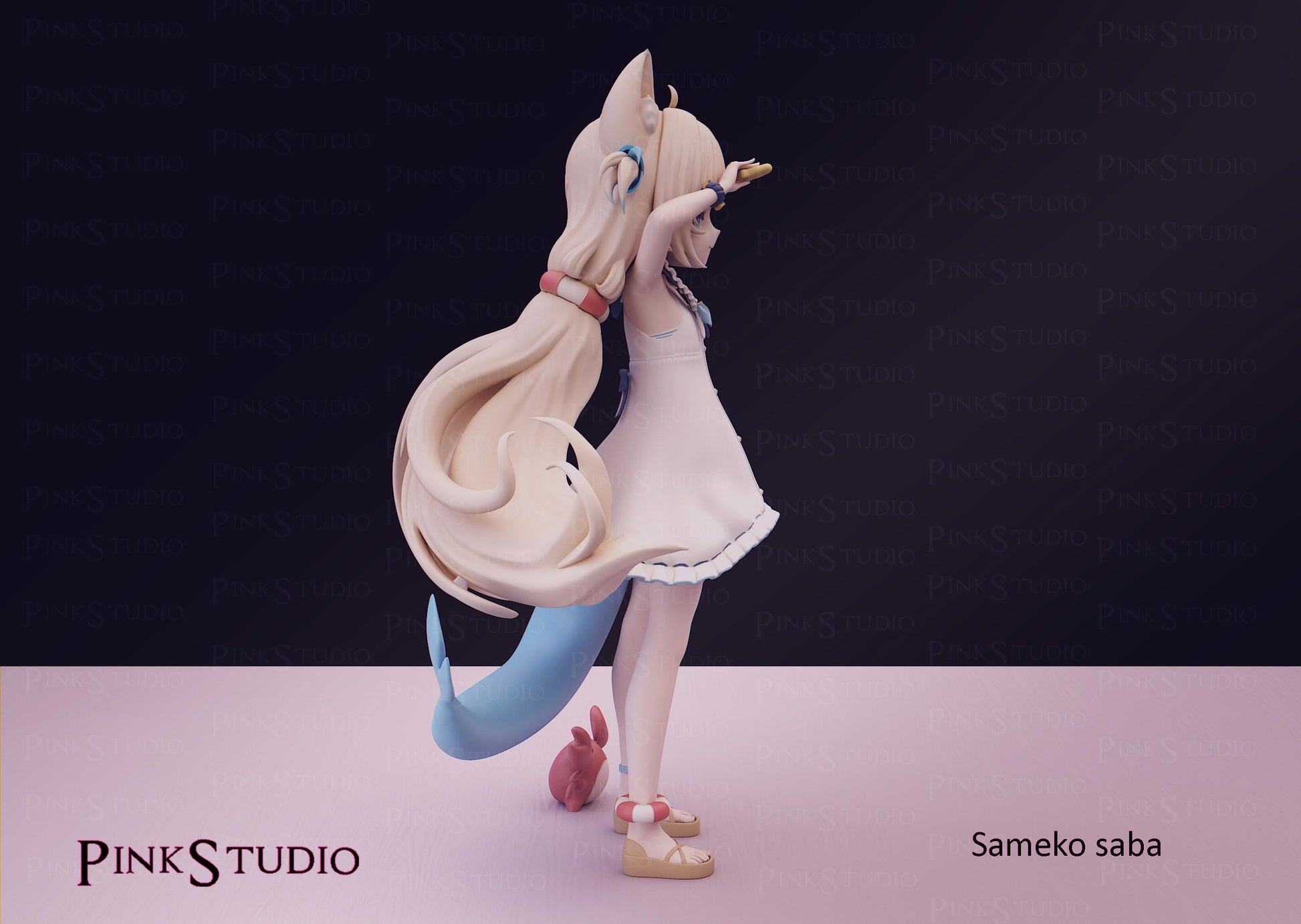 Fish Girl Model Kit | 3D Resin Printed Figurine | Pink Studio