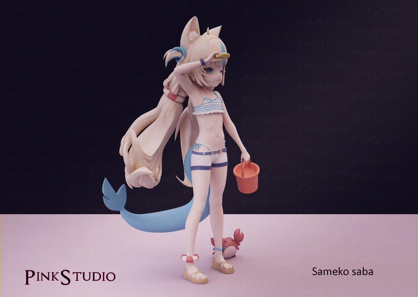 Fish Girl Model Kit | 3D Resin Printed Figurine | Pink Studio