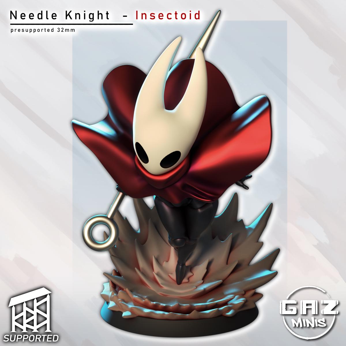 Needle Knight Insectoid Miniature | 3D Resin Printed Figurine | Gaz Minis