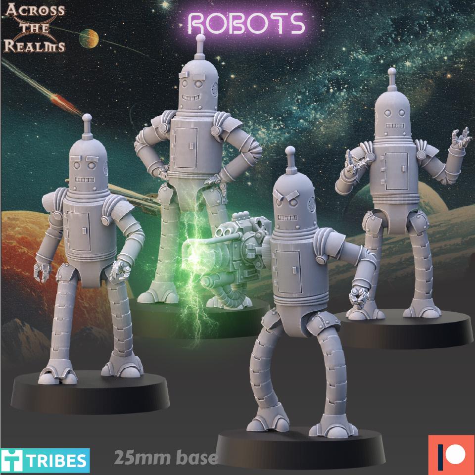 Space Robot Miniatures | 32mm | Across the Realms