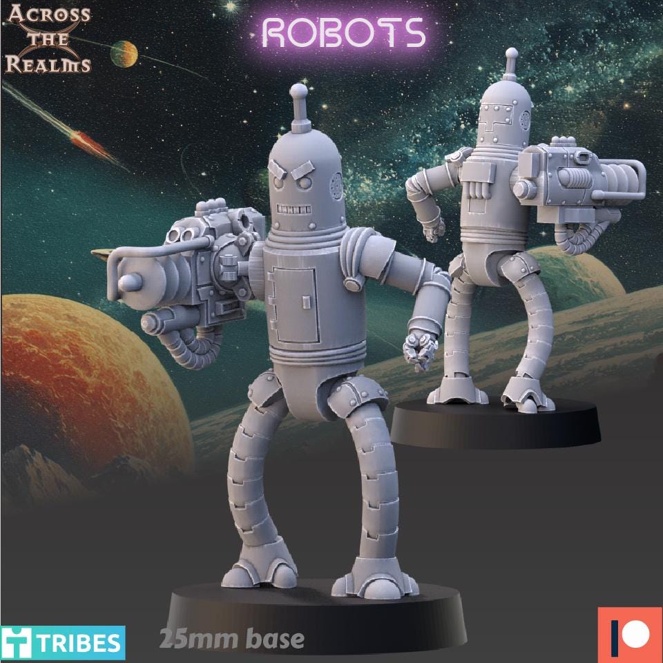 Space Robot Miniatures | 32mm | Across the Realms