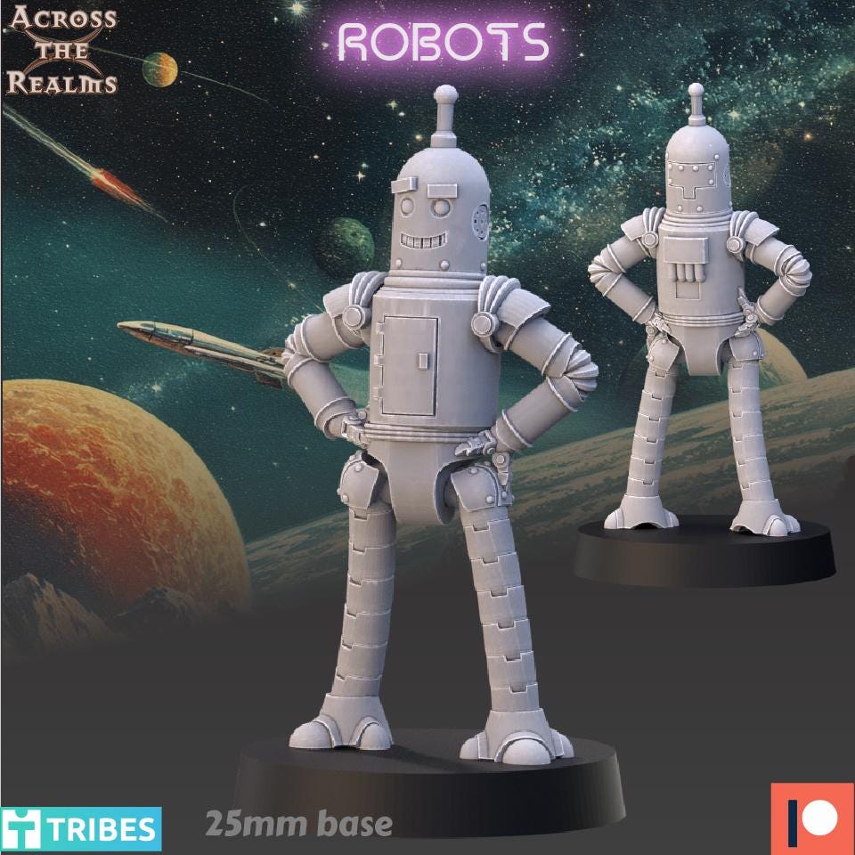 Space Robot Miniatures | 32mm | Across the Realms