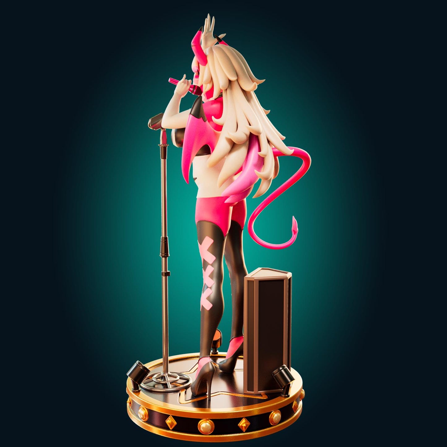 Succubus Demon Girl Model Kit | 3D Resin Printed Figurine | Officer Rhu