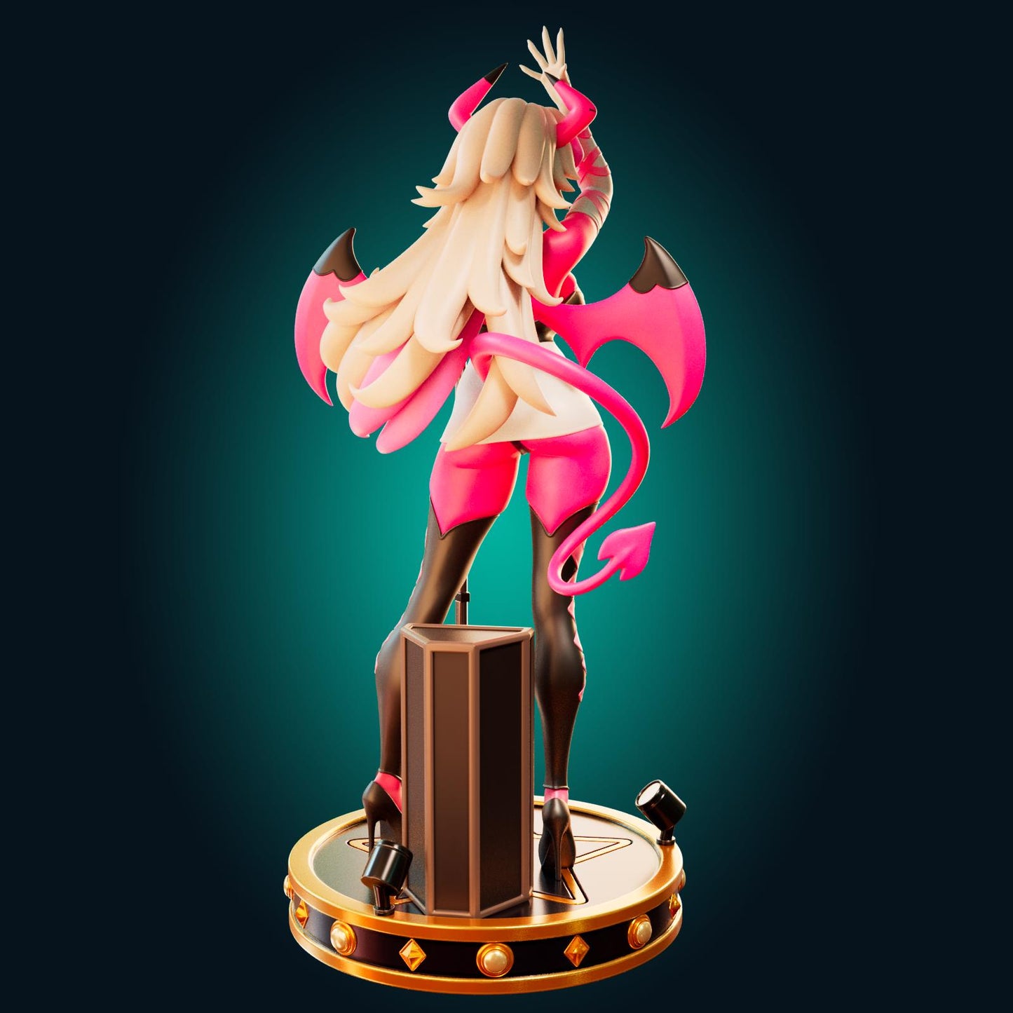 Succubus Demon Girl Model Kit | 3D Resin Printed Figurine | Officer Rhu