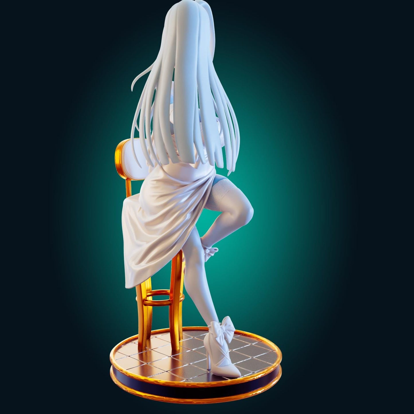 Reaper Girl Model Kit | 3D Resin Printed Figurine | Officer Rhu