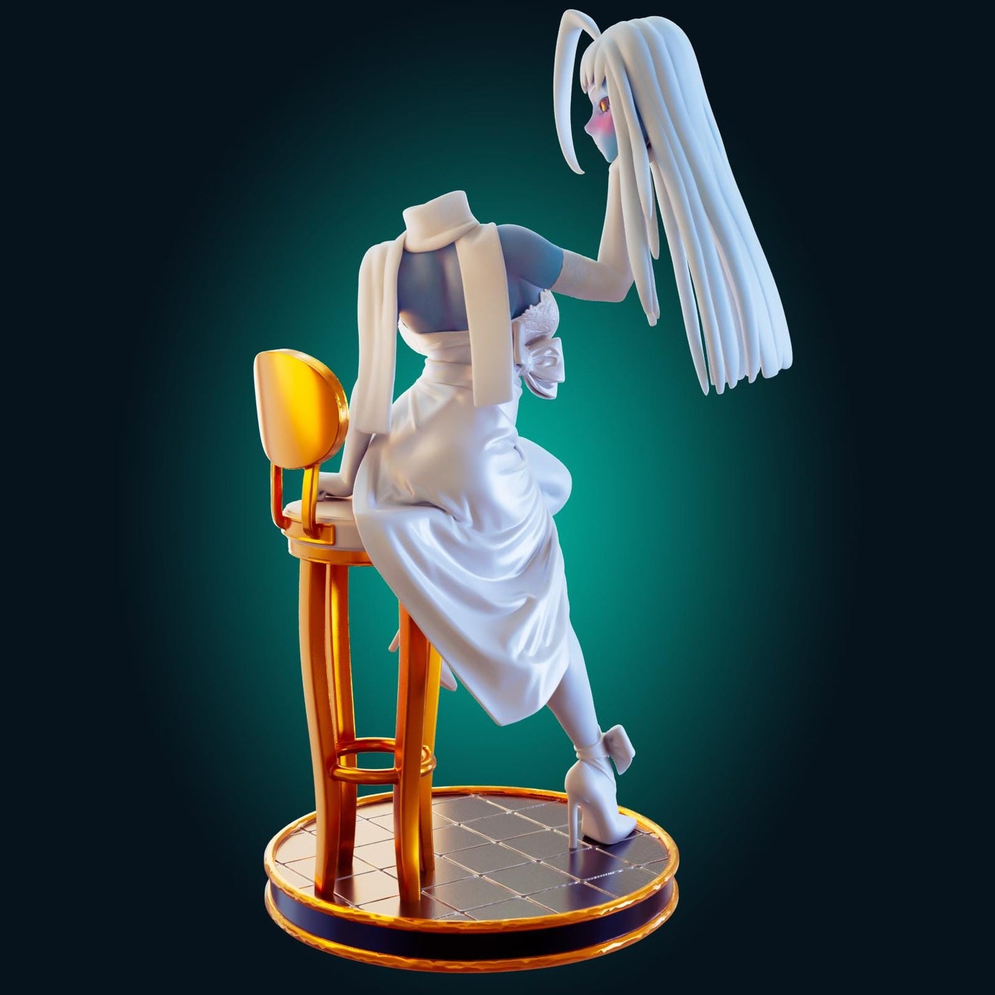 Reaper Girl Model Kit | 3D Resin Printed Figurine | Officer Rhu