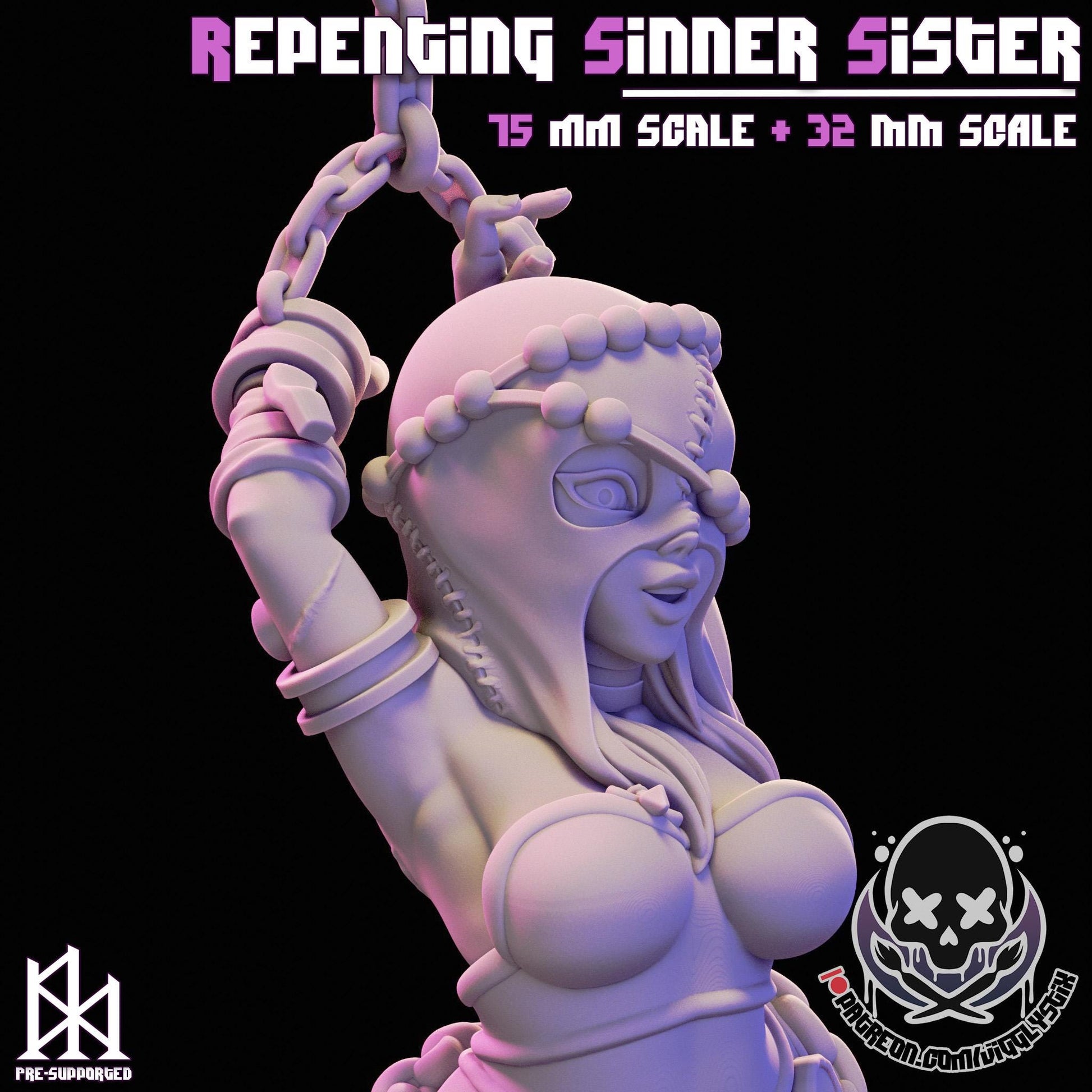 Repenting Sinner Sister | Miniature | Jigglystix